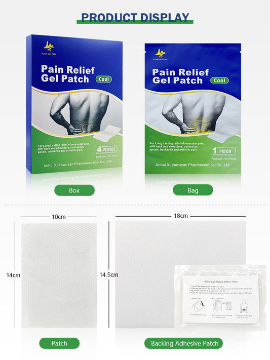 XWY-2021,Cool Pain Relief Gel Patch (4 patches per bag)