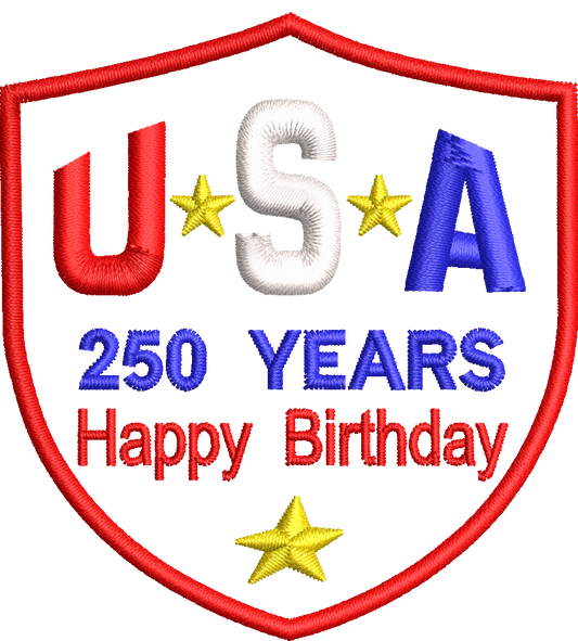 Embroidered Shirt - USA 250 Years Celebrating