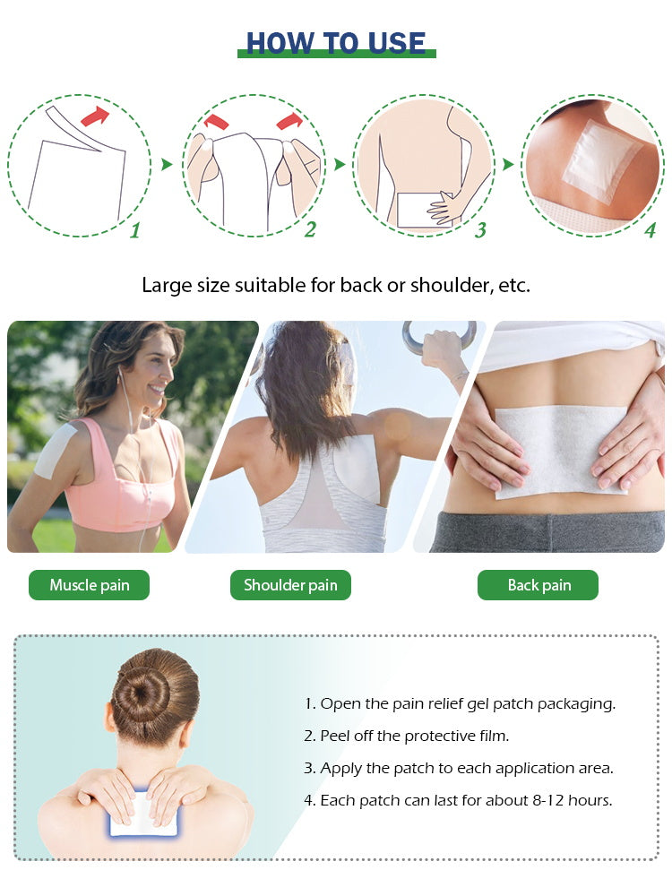 XWY-2021,Cool Pain Relief Gel Patch (4 patches per bag)