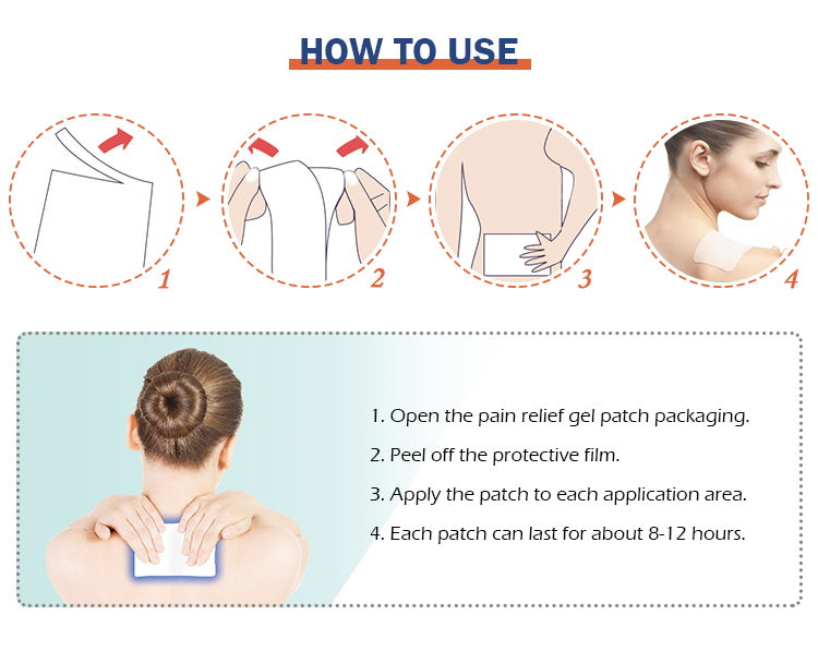 XWY-2022,Warm Pain Relief Gel Patch (4 patches per bag)