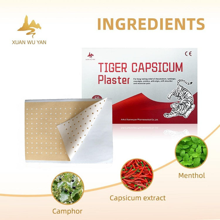 XWY-2001,Tiger Campsicum plaster (50 per bag)