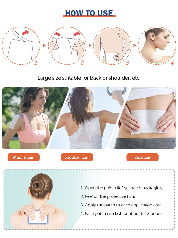 XWY-2022,Warm Pain Relief Gel Patch (4 patches per bag)