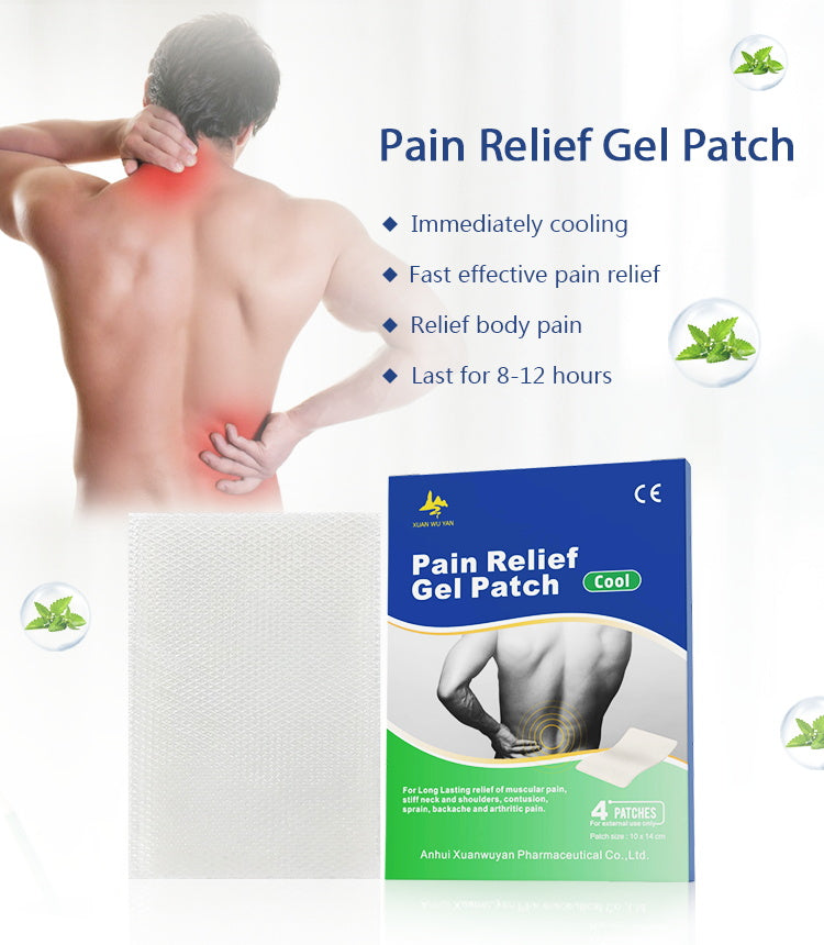 XWY-2021,Cool Pain Relief Gel Patch (4 patches per bag)
