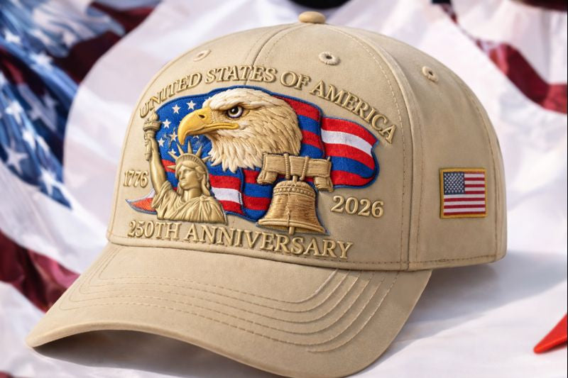 250th Anniversary- Hats U.S. flag