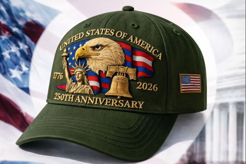 250th Anniversary- Hats U.S. flag